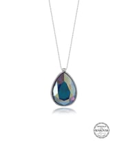 Swarovski Crystal Kadın Damla Zirconia Gümüş Kolye
