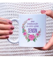 Sana Verebileceğim En Güzel Hediye Sensin – Özel Tasarımlı Kupa Bardak