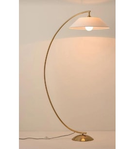 MYLIGHTS MODERN MAT GOLD ALTIN KAPLAMA VE METAL LAMBADER KÖŞE LAMBASI (Sarı)