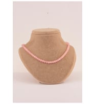 Pembe Kuvars 6mm Kolye (düğümsüz)