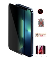 Apple iphone 12 Pro Max Mat Hayalet Ekran Gizli Privacy Tam Kaplayan Kırılmaz Cam Seramik Ekran Koruyucu