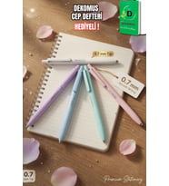 x Dekomus Pastel Touch Collection "2 Adet" 0.7 Mm Uçlu Kalem "Dekomus Cep Defteri Hediyeli"