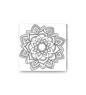DBSanatevi Mandala Çiçek Tablo 50 X 50 cm