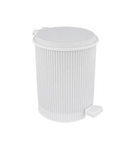 Nostalji Pedallı Çöp Kovası: 20 Litre (Beyaz)