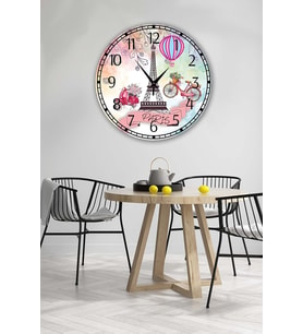 Retro Tasarımlı Duvar Saati 35x35 Cm