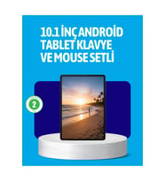 Android 15 Tablet Klyeli Mouse’lu Profesyonel Set