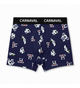 CARNAVAL Koala Desenli Premium Pamuklu Erkek Boxer - Lacivert Renkli