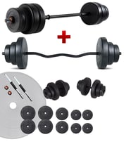 ECGSPOR 68 Kg Z Bar Dambıl Seti & Halter Seti Ağırlık Fitness Seti