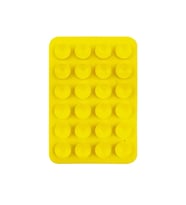 Kare Öpücüklü 03 Çift Taraflı Silikon Tutucu 5,50cm x 8cm (Sarı)