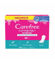 Carefree Cotton Feel Normal Parfümsüz Günlük Ped 100'lü