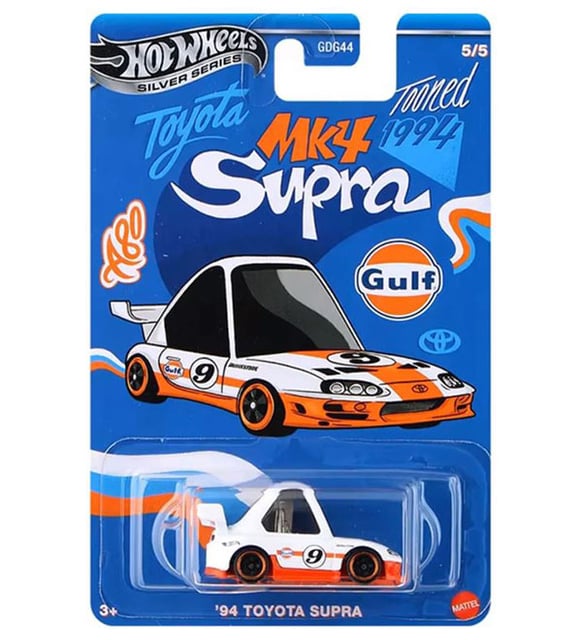 Hot Wheels 94 Toyota Supra - Gulf Tooned (1/64)