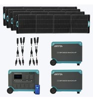 Antfea F3600 + 2 BF3600 Yedek Batarya + 4 adet 400W Güneş Paneli + 2 adet Paralelleme Kablosu
