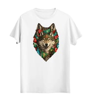 Kurt Desenli Dijital Baskılı Unisex Tshirt, Günlük Kullanıma Uygun Regular Tshirt (Beyaz)