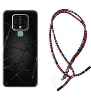 Tecno Camon 16 18P Pova Kılıf Boyun Asklı Rasta Silikon Dikenli Tel 1779