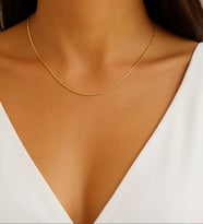 Fıora Gold Renkli Çelik Zincir - Kadın - Şık - Hediyelik