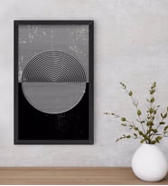 BK Home Modern Art Dekoratif Ahşap Siyah Çerçeveli Tablo-4