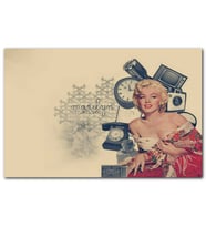 Cakatablo Marilyn Monroe Ve Nostaljik Cihazlar MDF Tablo
