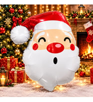 VIP YÜKSEK KALİTE DEV 85 CM NOEL BABA FOLYO BALON YILBAŞI AĞACI BALONU NOEL BABA YILBAŞI BALONU 85CM