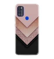 Reeder P13 Blue Max Pro 2021 Kılıf Desenli Silikon Boyun Askılı Great Marble 1405