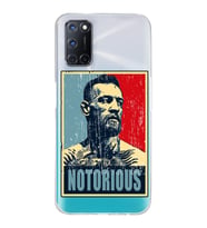 Oppo A52/A72/A92 Uyumlu Conor Mcgregor Notorious Desenli Şeffaf Telefon Kılıfı
