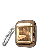 Apple Airpods Uyumlu Kılıf Zore Airbag 08 Silikon (Rose Gold Altın)