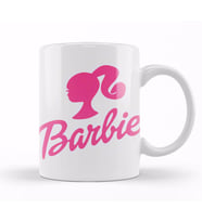Barbie  Logo  Kupa Bardak Porselen