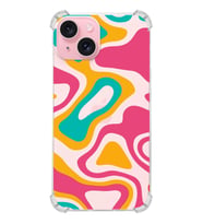 PrintiFy Apple iPhone 15 Plus (Kamera Açık) Uyumlu Köşe Korumalı Renkli Desen Kılıf