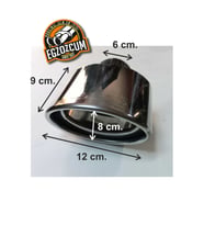 60 Mm. Slk Yassı Içi Dolu Tekli Paslanmaz Krom Egzoz Ucu