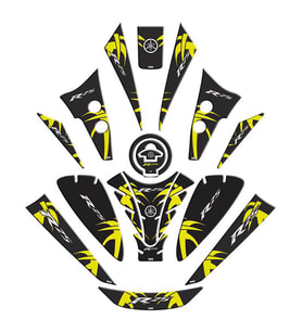 Yamaha R25 2019 - 2024 Uyumlu Tank Pad Set 008