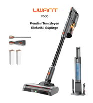 Uwant V500 Otomatik Dikey Süpürge Gri