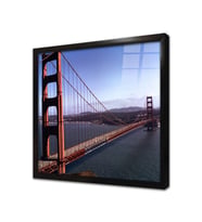San Fransisco Golden Gate Köprüsü Çerçeveli Cam Tablo