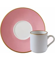 Regna Home Harmony Pınk 6 Kişilik Kahve Fincan Takımı (HBF-12-KFT-PIN ) (Çok Renkli)