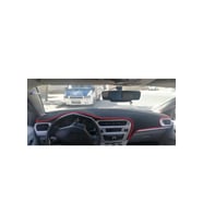 Citroen C-elysee Modellerine Uygun Torpido Koruma Halısı Siyah Kenar Renk Siyah