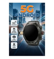 5G Android Akıllı Saat – Nano SIM Kart, AMOLED Ekran, Döner HD Kamera, Wi-Fi ve GPS