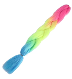 Afrika Örgülük Ombreli Sen 100 Gr. / Fuşya / Neon Sarı / Açık Mavi