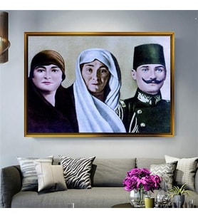 Altın Çerçeveli dekoratif tablo l845 (Gold)