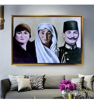 Altın Çerçeveli dekoratif tablo l845 (Gold)