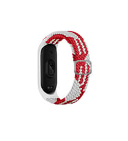 Northcity Mi Band 7 Star Kordon Beyaz-Kırmızı Sağlam Yan Değiştirme