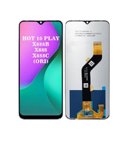 Infinix Hot 10 Play ile Uyumlu Lcd Ekran Dokunmatik X688 (Mavi)