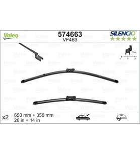 Silecek Süpürgesi Takım Pulsar 2015 Sonrası / Mokka / Accent Blue Takım 650-400 (Oem No:95423458)