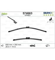 Silecek Süpürgesi Takım Pulsar 2015 Sonrası / Mokka / Accent Blue Takım 650-400 (Oem No:95423458)