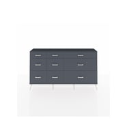 Arges Konsol 9 Çekmeceli  176x30x99 Antrasit-Antrasit