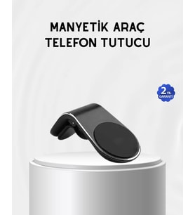 Araç İçi Manyetik Telefon Tutucu Güçlü Klipsli ve 360 Derece Ayarlanabilir