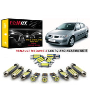 Renault Megane 2 LED İç Aydınlatma Ampul Seti FEMEX Parlak Beyaz