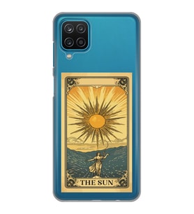 Samsung Galaxy A22 Uyumlu The Sun Tarot Tasarımlı Şeffaf Telefon Kılıfı