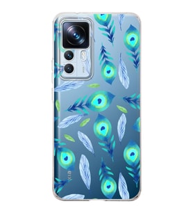 PrintiFy Xiaomi Mi 12T Pro ile Uyumlu 1mm Slim Fit Nazar Boncuğu 3 Baskılı Şeffaf  Kılıf