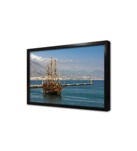 Yelkenlı Tekne Çerçeveli Mdf Tablo