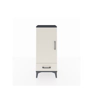Arges Komodin 3 Raflı Tek Çekmeceli Tek Kapaklı 44x30x106 Antrasit-Aytaşı