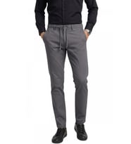 DeepSEA Erkek Antrasit Esnek Kumaş Slim Fit Beli Lastikli Günlük Spor Pantolon 2601070