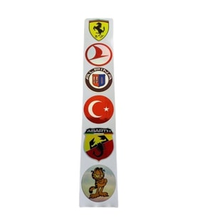 ÇOKLU HOLOGRAM LOGO STİCKER 5cm - MODEL1